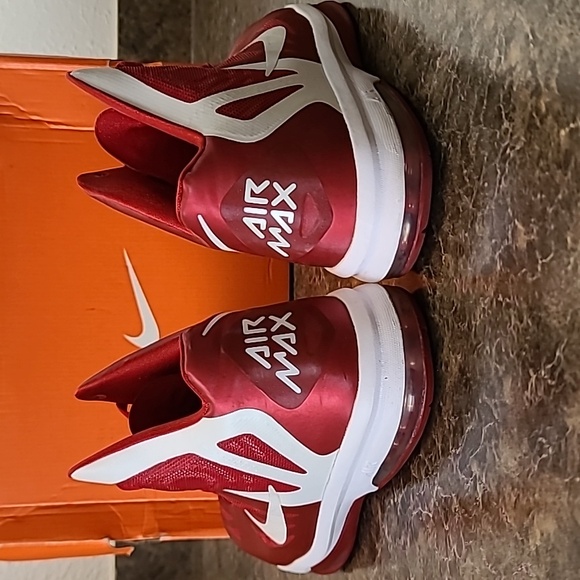 Nike Air Max Hyper Aggressor TB Gym Red White Mens Sneakers 524867-600 Size 14 - Picture 6 of 16